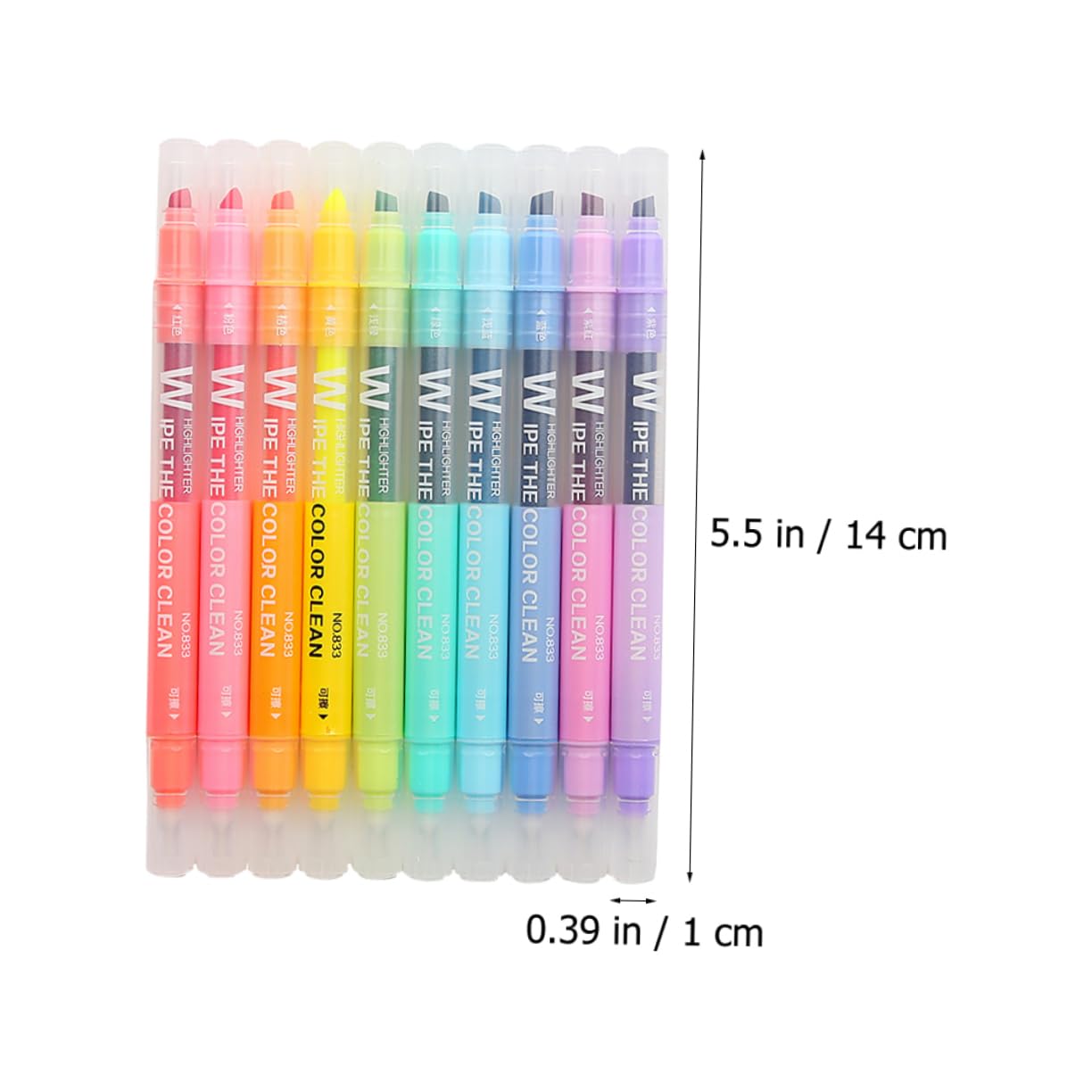 3 Juegos De Rotuladores Fluorescentes Borrables De Doble Punta Para Escritura Y Notas Útiles Escolares 10 Unidades X 3