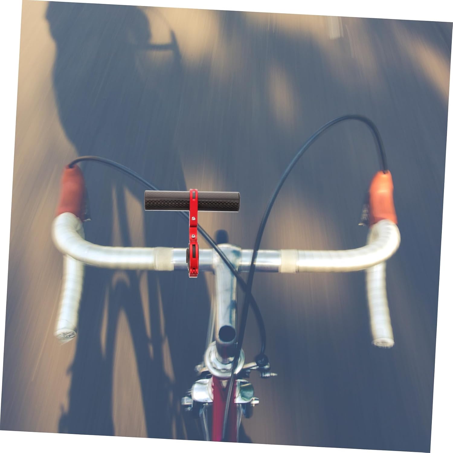 Toyvian Metal Bike Handlebar Extender Bracket for Front Light Mounting Bike Light Holder Extra Storage Space for