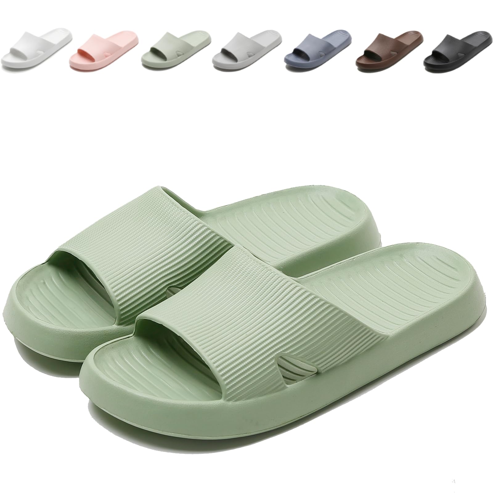 Chaussons Bain Antidérapants AioTio - Pantoufles Douche Léger Confortable Homme Femme