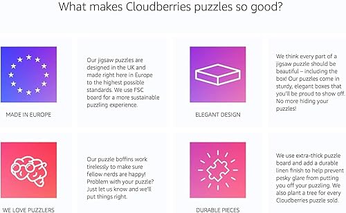 Miniatura 3 de Cloudberries Rompecabezas de patio trasero - Rompecabezas de plantas de interior de 1000 piezas para adultos con un ambiente de jardín relajado,