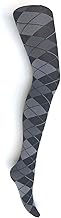 London Argyle Patterned Ladies Tights