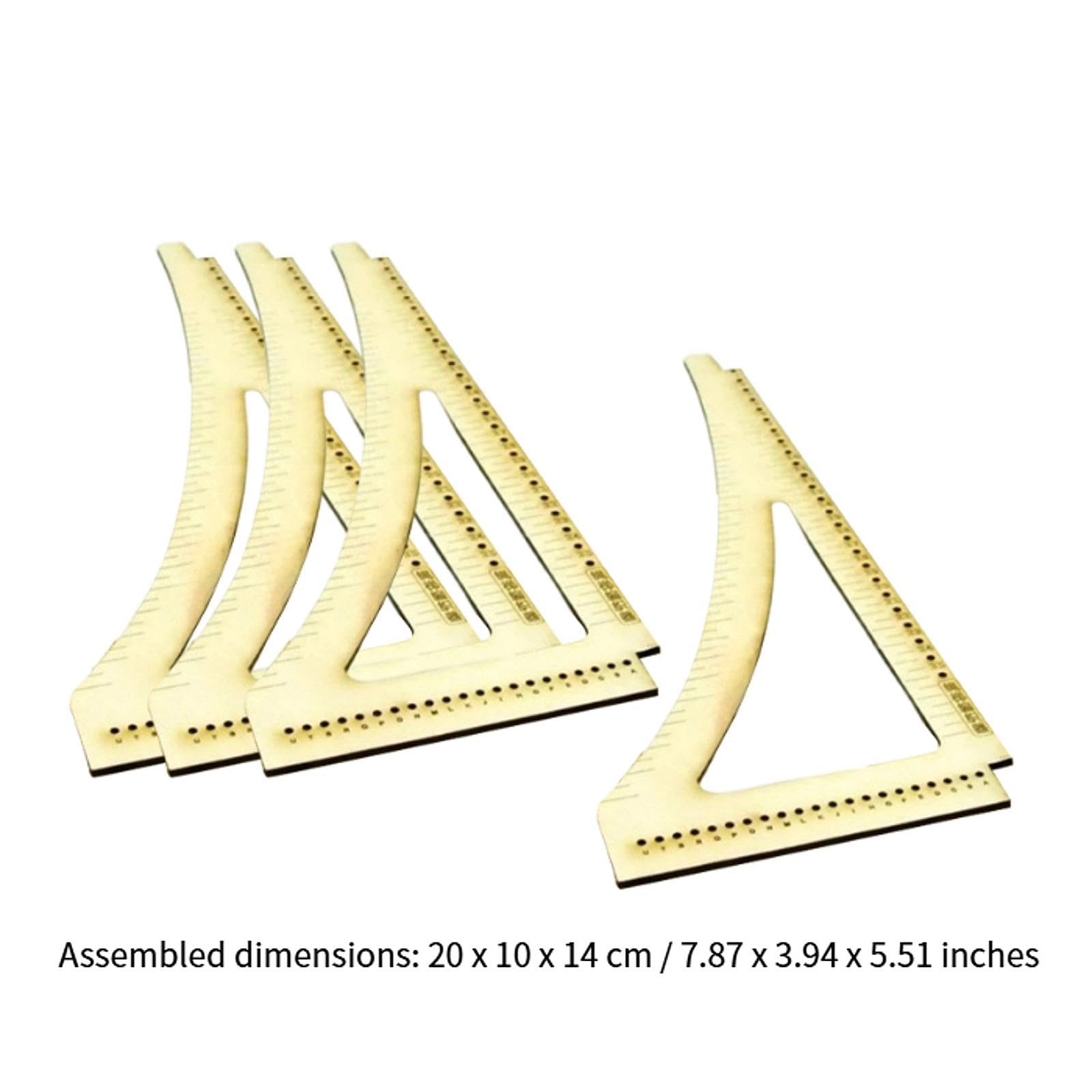 Qianly Herramienta de Construcción de Maquetas de Barcos Antiguos, Accesorios Portátiles de Doble Cara para Bricolaje.