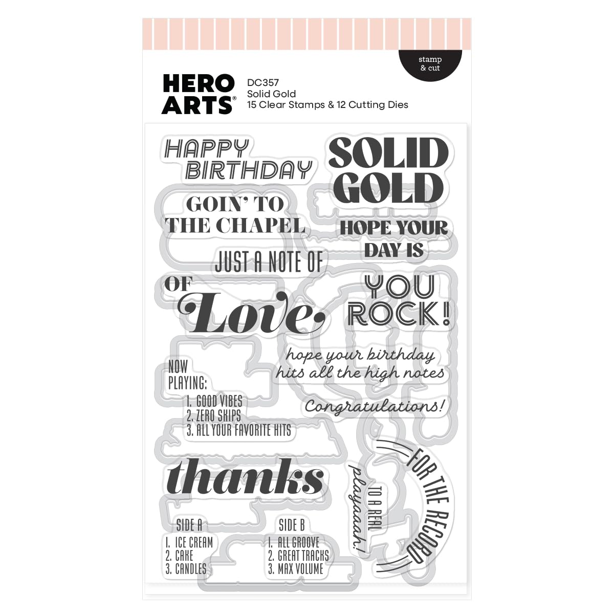 Hero Arts Solid Gold Stamp & Cut