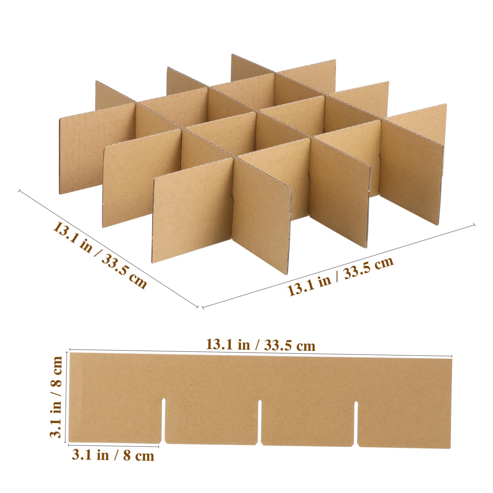 IMIKEYA 7 Set Divisori in Cartone per Scatole da Trasloco Separatore Robusto per e Protezione Piatti e Bicchieri Facile da Installare e Riutilizzabile