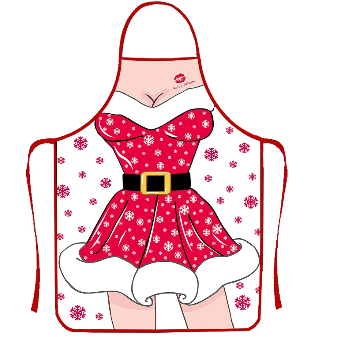 ZEPIQOR Delantales de Navidad, Delantal de Navidad, Navidad Delantales de Cocina Horneando, Sexy Navidad Santa Papa Noel Delantales para Mujer Adulta Navidad Gracioso Cena Cocina