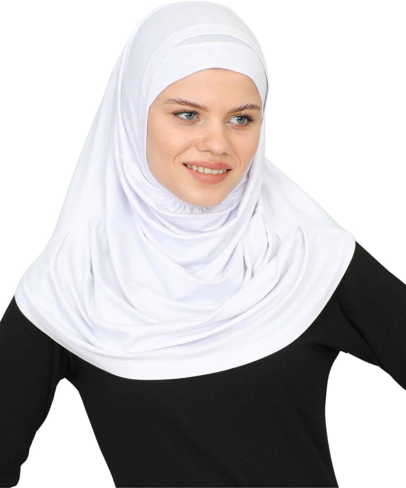 Prien Chic Hijab Set for Women, Muslim Scarf Set, Long Turban Hat Muslim Scarf Veil Girl Prayer Clothing Khimar Abaya