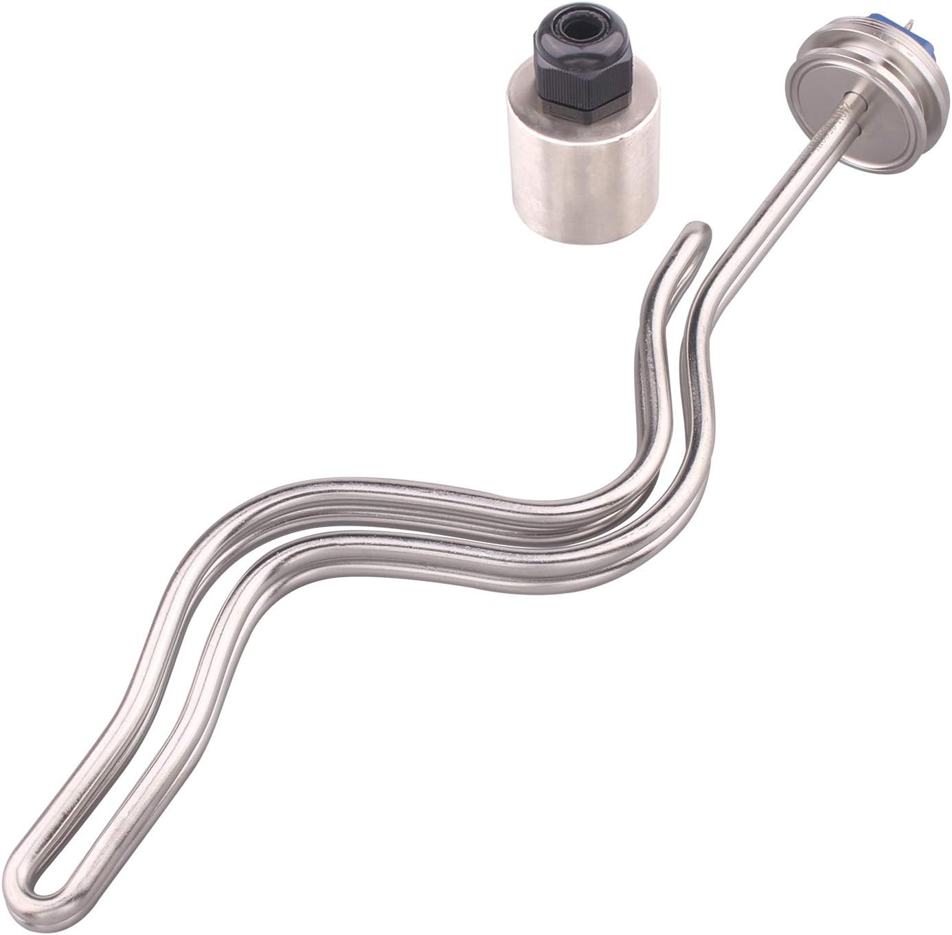 DERNORD 1.5" Inch (OD50.5mm) Tri-clamp Ripple Heating Element Electric Immersion Water Heater 5500W 240V