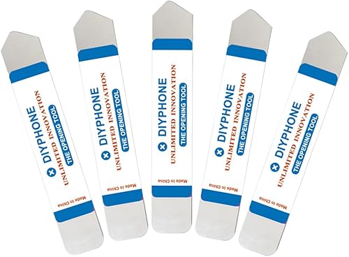 DIYPHONE Kit de herramientas de metal de acero inoxidable Spudger Kit de herramientas de apertura de teléfono delgado suave para iPhone Samsung
