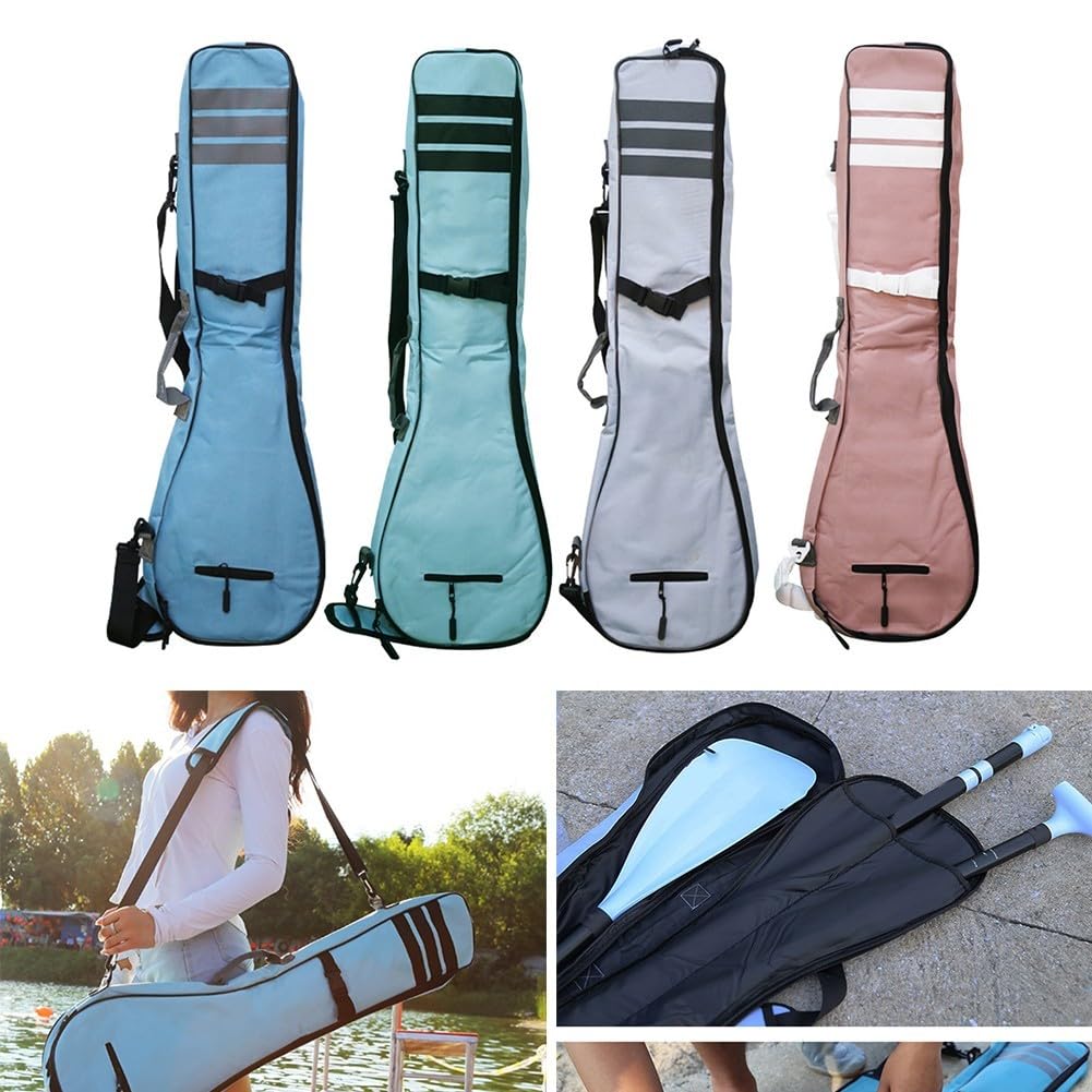 Borsa a tre stadi per kayak e tavola da surf, custodia in tessuto Oxford con tasche interne e tasche con cerniera, organizer leggero per pagaie in fibra di vetro e alluminio al carbonio