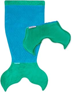 Pillow Tails Kids Convertible Mermaid Tail Blanket - Sea Blue