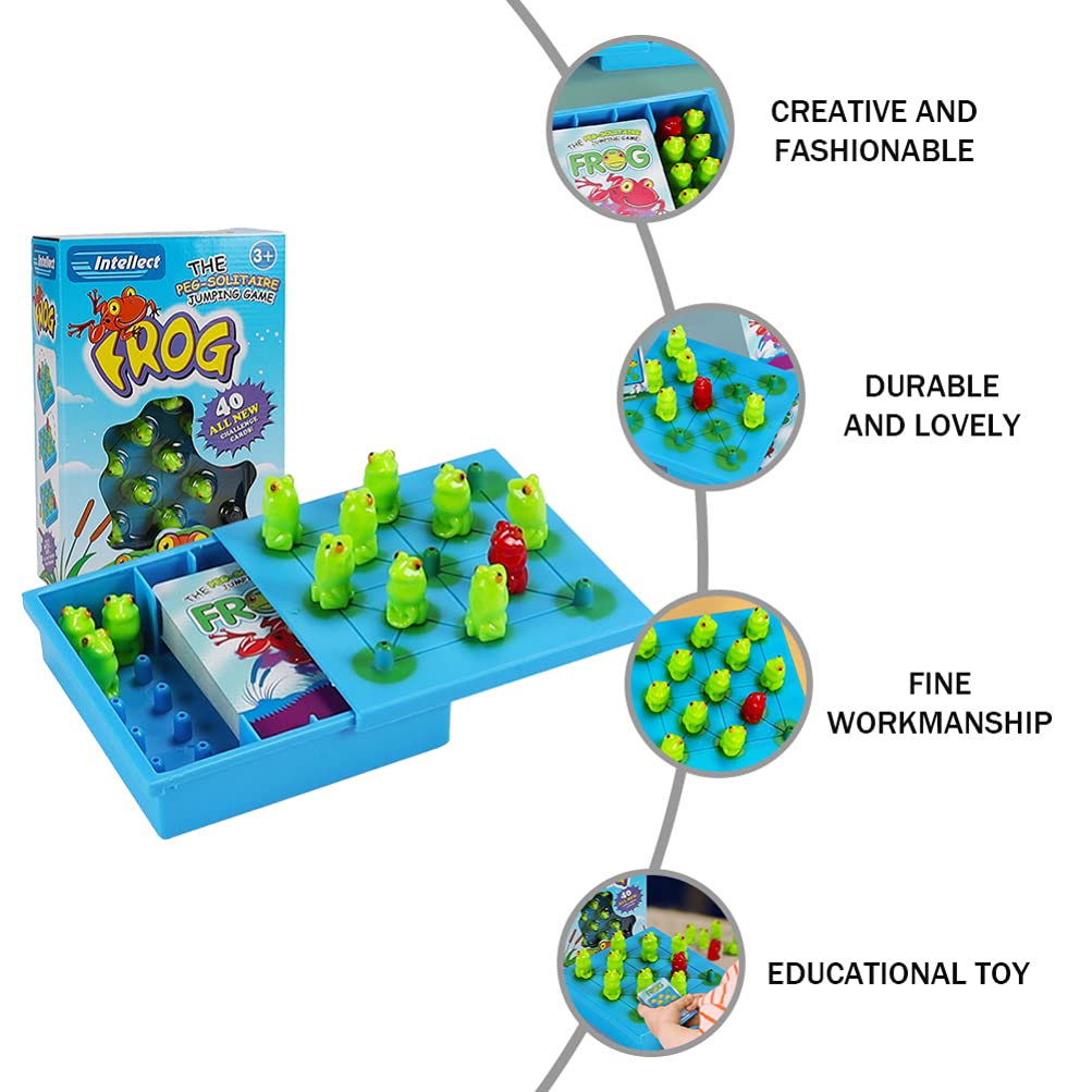 Amazon.com: Toyvian 1 Set Kids Logic Game Jumping Frog Checkers Strategy  Board Game Chess Puzzle STEM Toy Table Games for Kids Early Education Toys  Preschool Learning : Toys & Games