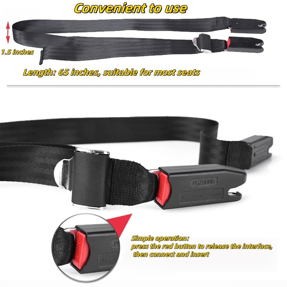 1 Pack Fixing Strap Pads Compatible with Universal Isofix Kids Seat Fixing Straps with Latch Interface Accessory Cover