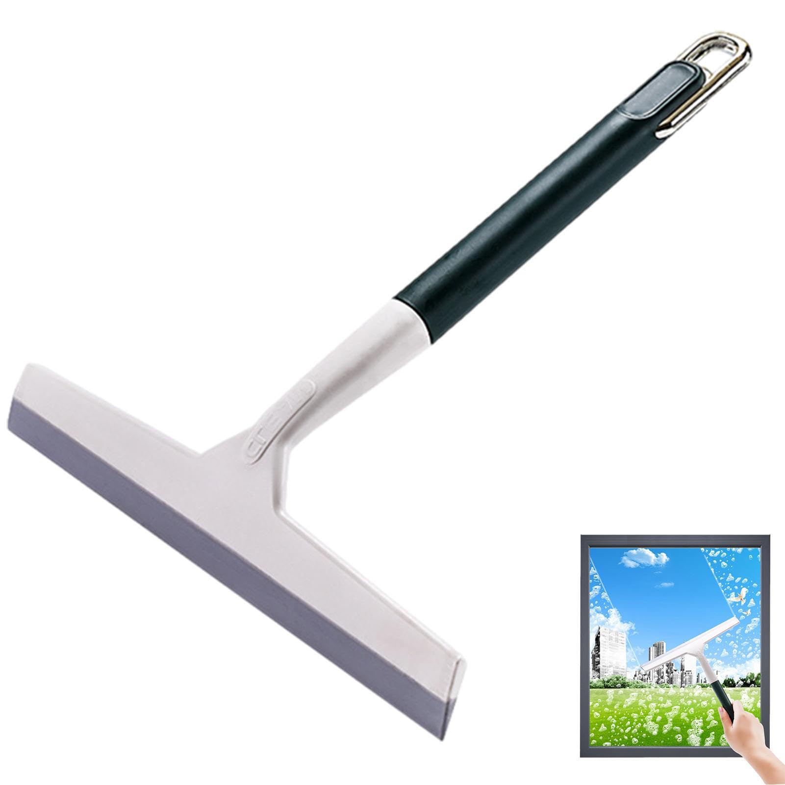 Bexdug Dark Green Shower Squeegee | All Purpose Window Cleaner Tool Glass Wiper Scraper - Cleaner Car Glass Cleaner Wiper Rubber Multi-Scene Squeegee For Glass, Door