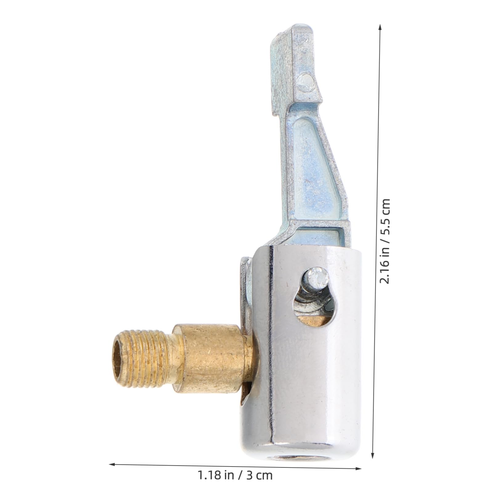 Mikinona Air Chuck Clip Adapter Locking Tire Inflator Nozzle Portable Air Pump Connector Brass Tire Hose End