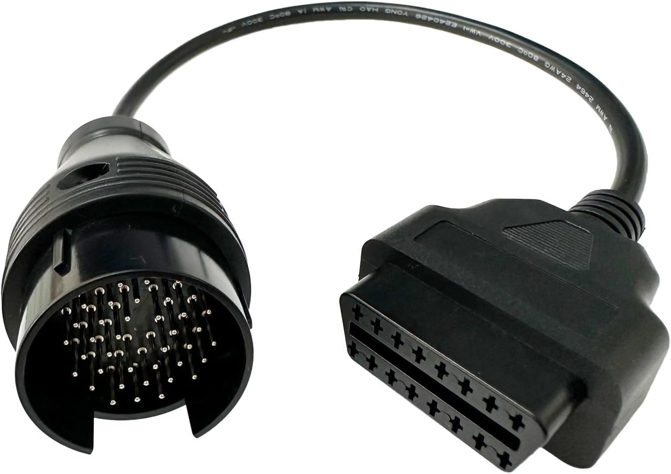 HAIN Diagnostic Connector Cable Compatible for Mercedes Benz Vehicle 38Pin to 16Pin OBD II Diagnostic Adapter, Car Transfer Line, Automobile Diagnostic Lin