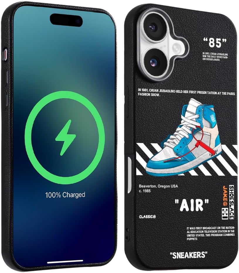 Cool Basketball Sports Sneaker Phone Case for iPhone 16e Case for Boys Men Shockproof Street Designer Aesthetic Compatible with iPhone 16e