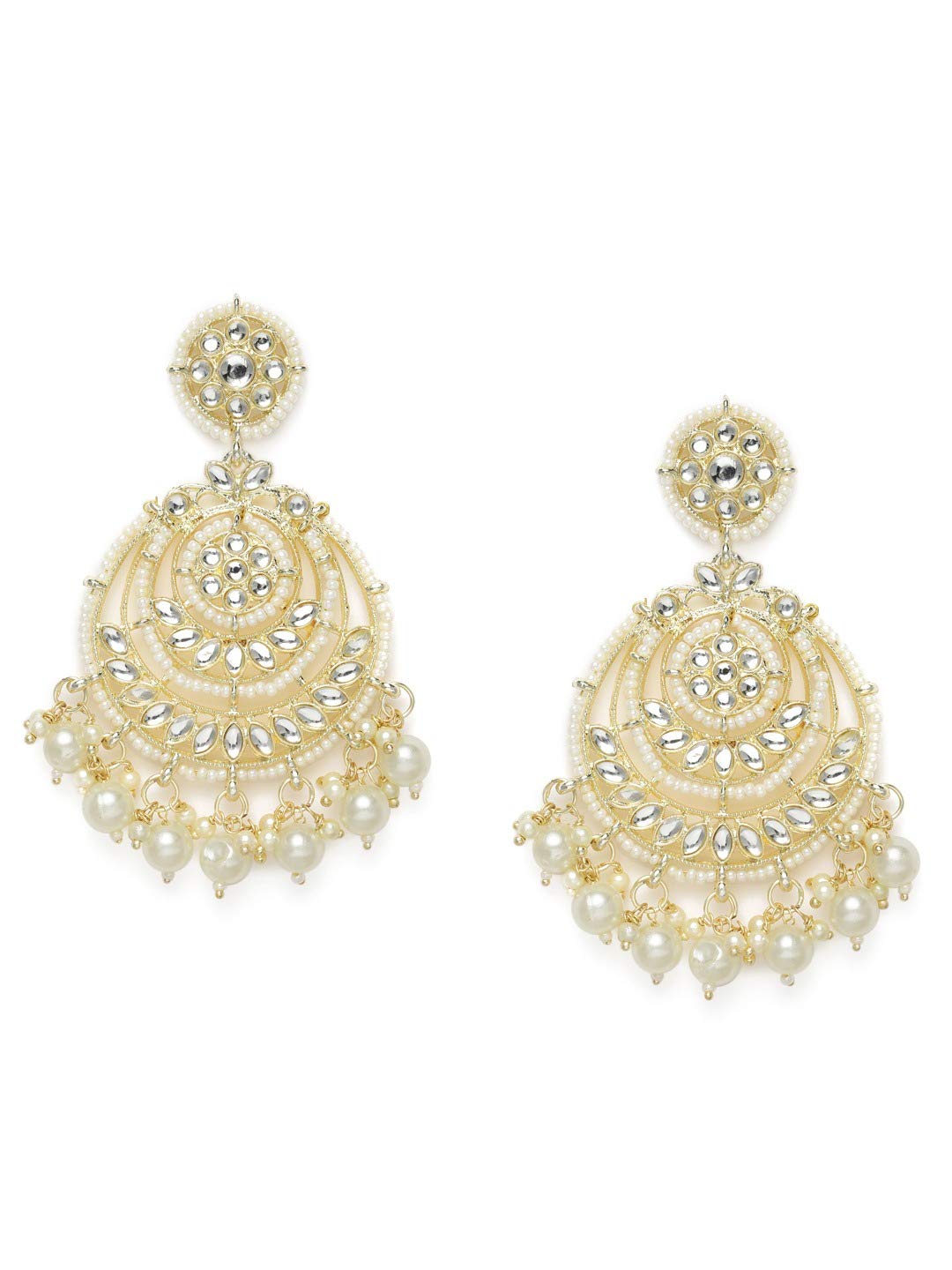 Zaveri Pearls Gold Tone Kundan & Pearls Wedding Collection Dangle Earring For Women-ZPFK10158 (B08YWVDMRG) Amazon Price History, Amazon Price Tracker