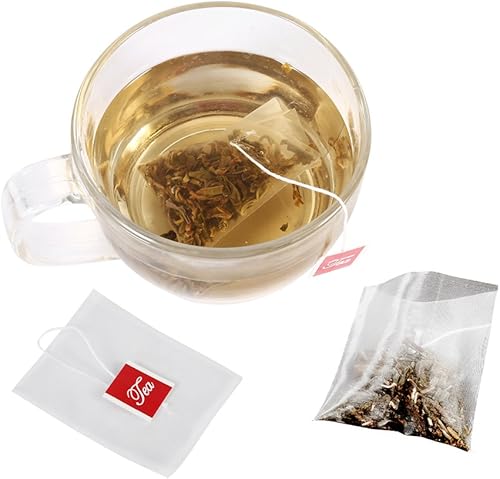 Miniatura 2 de Bolsa infusora de té, 100 unidades de nailon vacía infusor de té bolsas de filtro con cuerda para el hogar 2.8 x 2.4 pulgadas