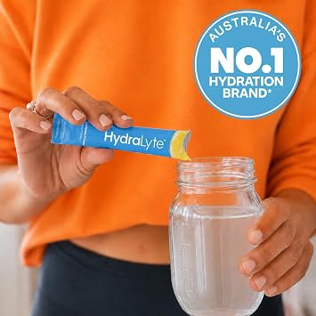 Hydralyte Hydration Effervescent Electrolyte Sachets, 20 Lemonade Sticks