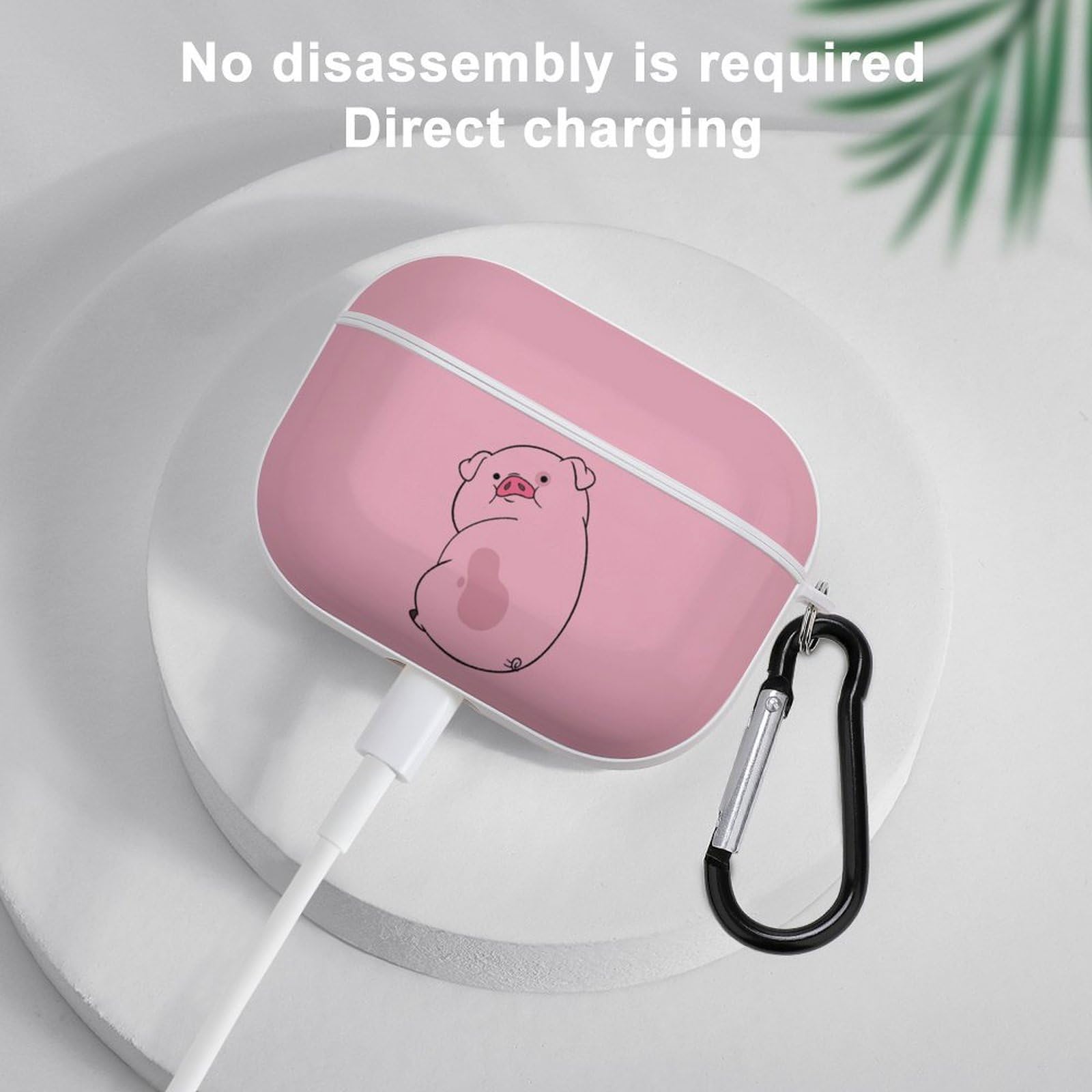 Amazon | おもしろ 豚 ブタ AirPods Pro2 ケース 2022年9月発売 シロ