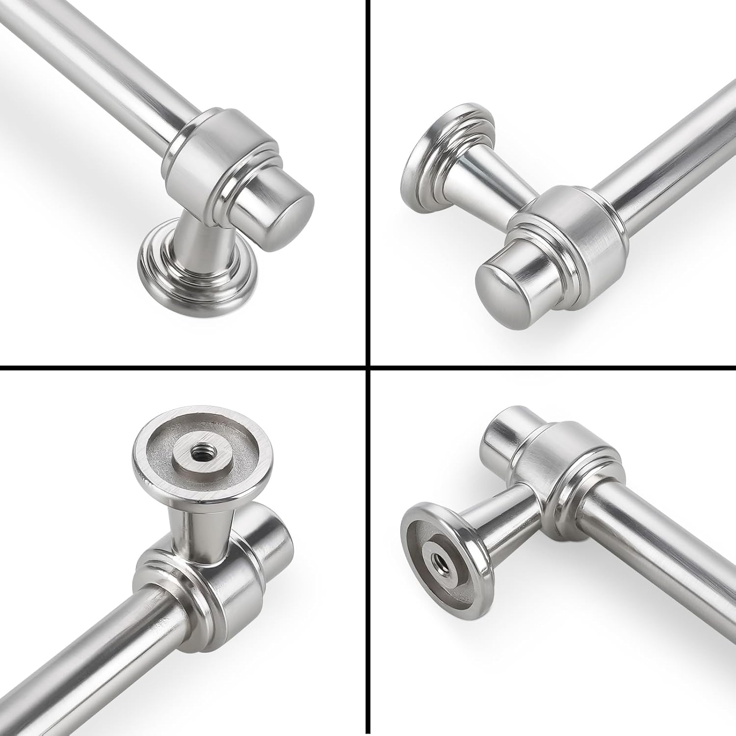 10 Pack Brushed Nickel Cabinet Pulls 3 Inch(76mm) Kitchen Cabinet Handles Cabinet Hardware for Drawer Pulls