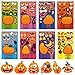 Make a Pumpkin Face Stickers 24 Sheets - Halloween Pumpkin Decorating Kit Party Games, Classroom Activities, Halloween Party Games, Fall Autumn Thanksgiving Crafts