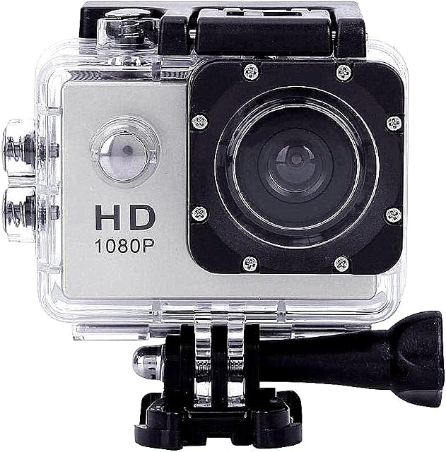 Garsent Action Camera, 2.0 Inch 1080P Full HD Sports Camera, 30m/100 ft Waterproof Underwater Camera, 16MP Anti-shake Bike Camera, Mounting Accessories Kit for Diving/Bicycle/Climbing/Swimming