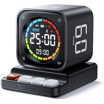 Ticktime TK3 Pomodoro Timer Cube for Focus Learning Work ADHD Kitchen