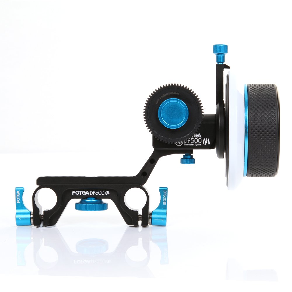 FOTGA DP500III Dampen Follow Focus pour 15mm Rod Blackmagic CCMB BMPCC 5DII III A7 A7S A7R2 A7RM2 GH3 GH4 7D D90 D7000 D7100 D7200 D750 D800 D810 DSLR