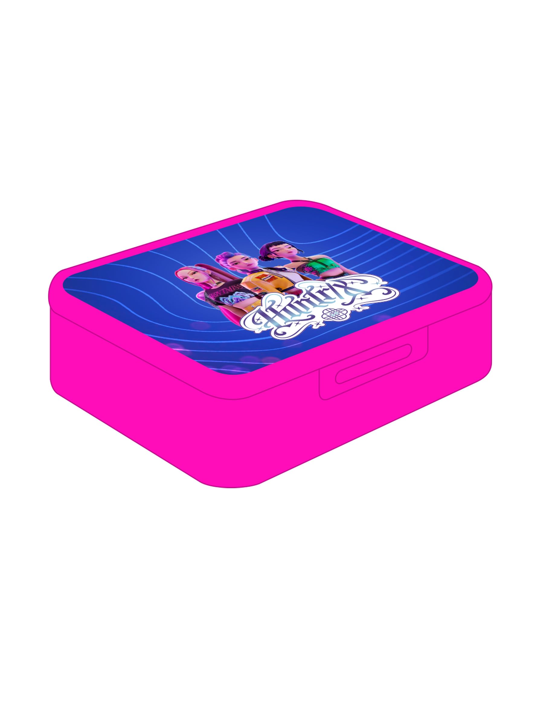 K-Pop Demon Hunters Stationery Boîte à déjeuner 850 ml Résistance maximale 17,4 x 11,4 x 5,8 cm