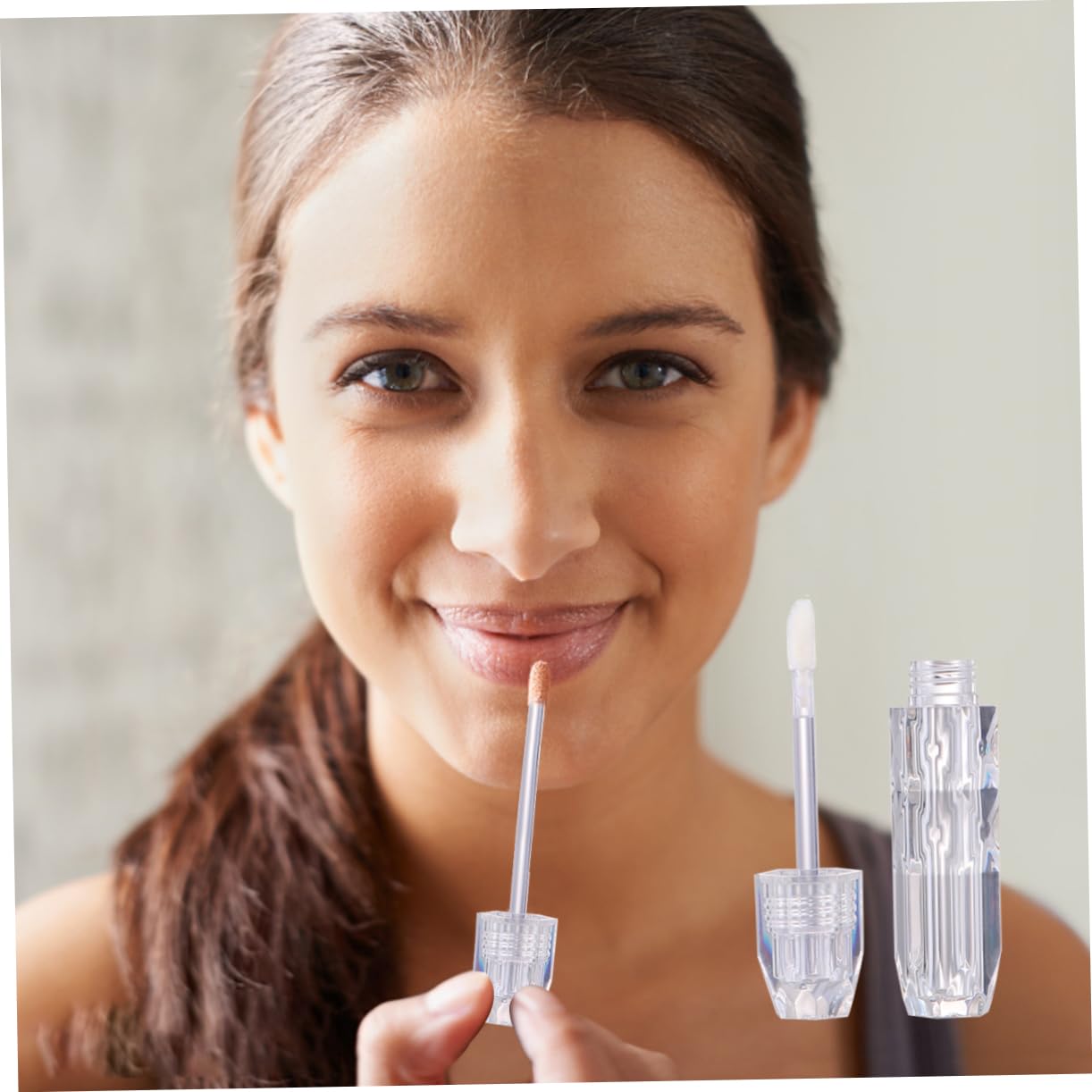Angoily 15stücke Leere Lip Gloss Tuben Transparente Nachfüllbare Behälter Für Lippenpflege Für Reisen Und Unterwegs Leicht Und Handlich Für Lippenbalsam Und Lipgloss
