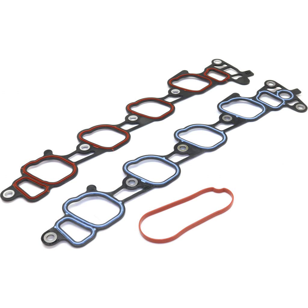 for Ford E-150 / E-350 Econoline Club Wagon Intake Manifold Gasket 2000 2001 2002 | 8 Cyl | 5.4L Engine | Rubber