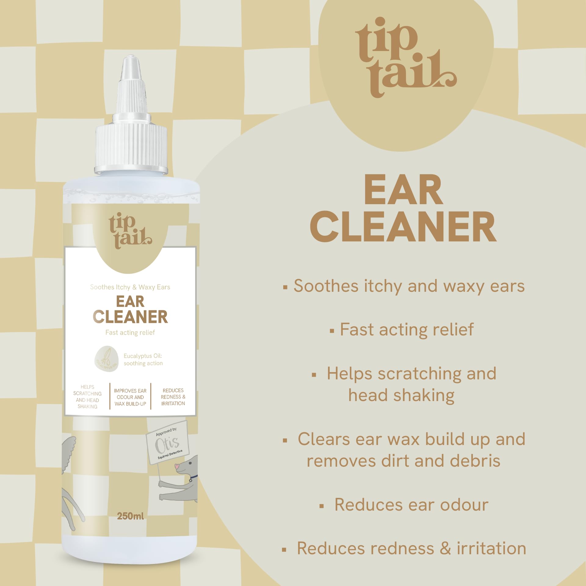 Tip Tail Dog Ear Cleaner, Soothes, Softens and Removes Ear Wax, Reduces Ear Odour, Redness and Irritation - Image 3