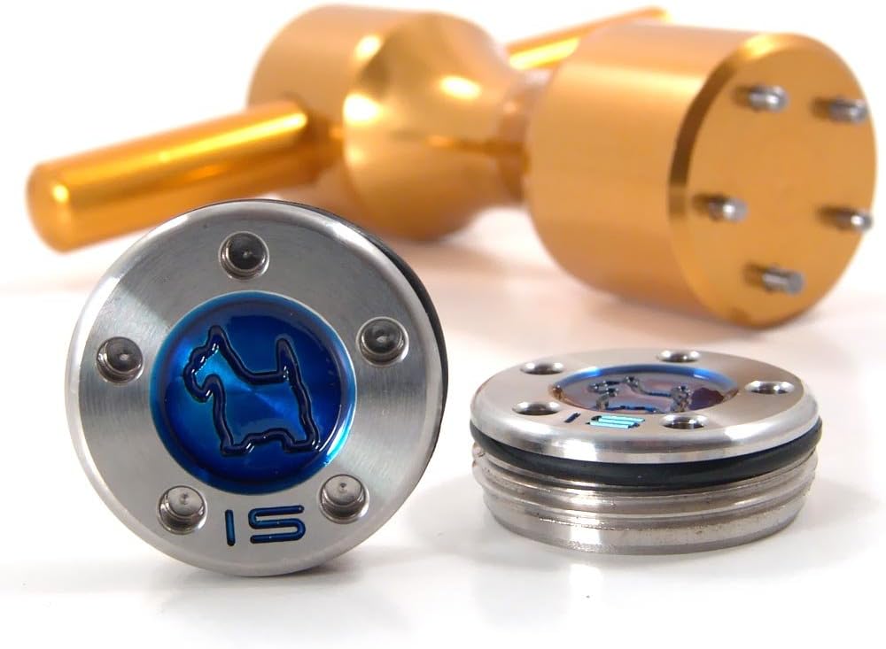 19th Hole Custom Shop 2 of 15g Blue Scottie Dog Weight for Scotty Cameron Putters with Wrench Tool