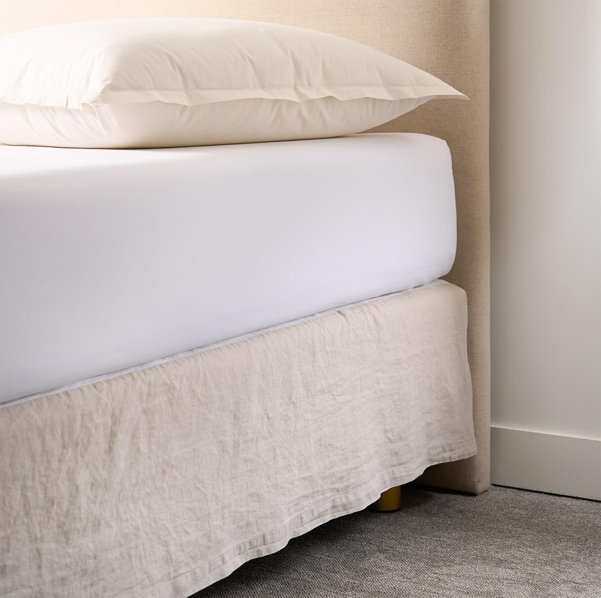 Olivier Desforges Cache Sommier Casper Naturel 80 X 200 cm