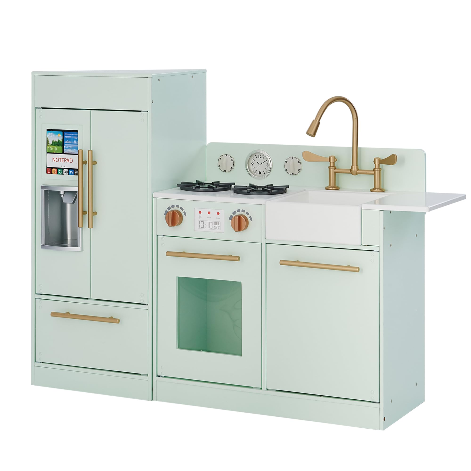 Teamson Kids Little Chef Charlotte Play Kitchen - Mint - Gold