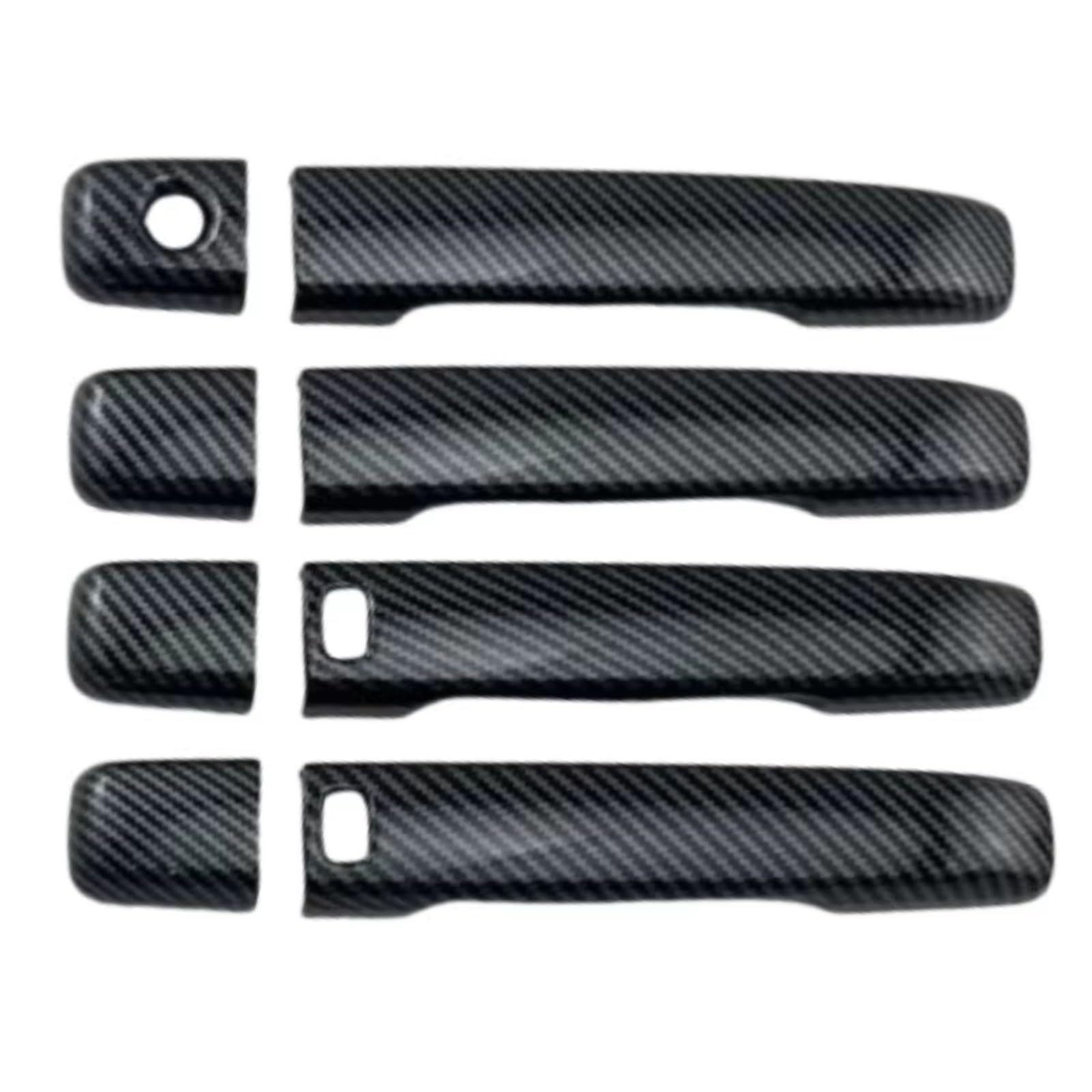 JJRFVBGT Door Handle Trim Compatible with Nissan for Sylphy 2006 2007 2008 2009 ABS Trim Black Carbon Accessories Car Exterior Door Handle Housing(Carbon 2Smart)