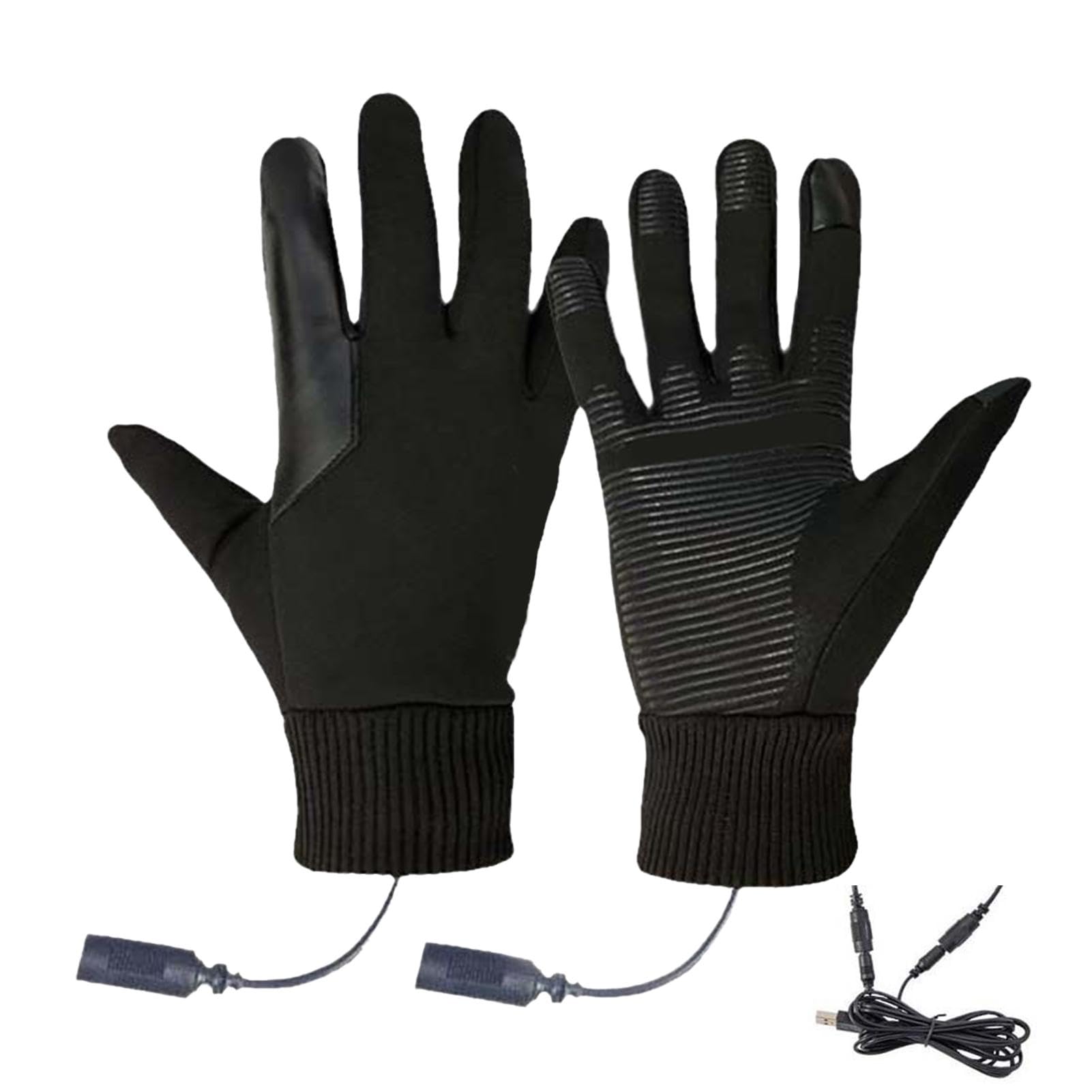 LAFANDE Heated Gloves - Electric, Rechargeable, Waterproof Winter Warming Gloves for Men/Women, Touchscreen, Outdoor Work, Ski, Snowboard