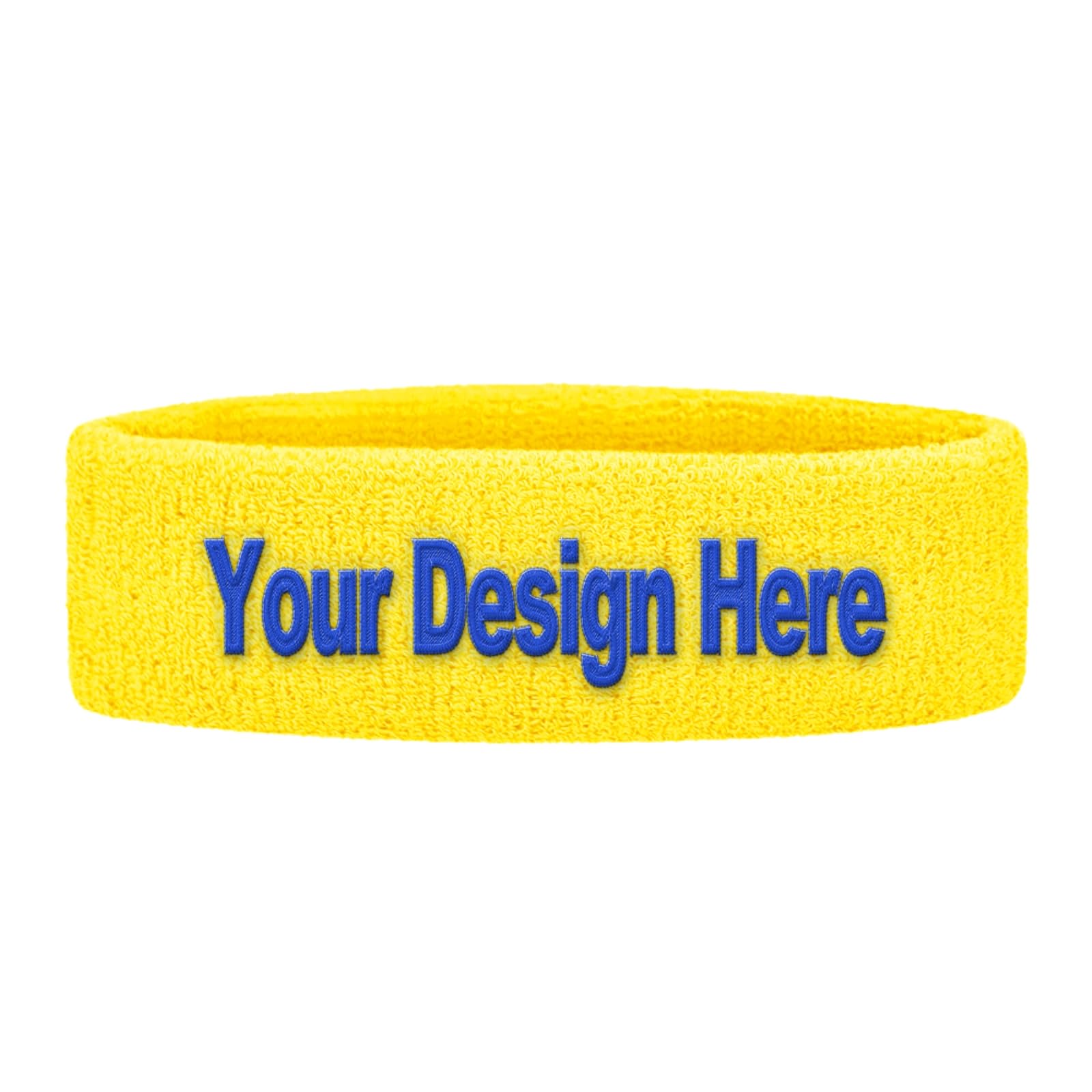 TOPTIE Besticktes Sport-Schweißband, personalisiertes Schweiß-Stirnband für Basketball, Tennis, Fußball