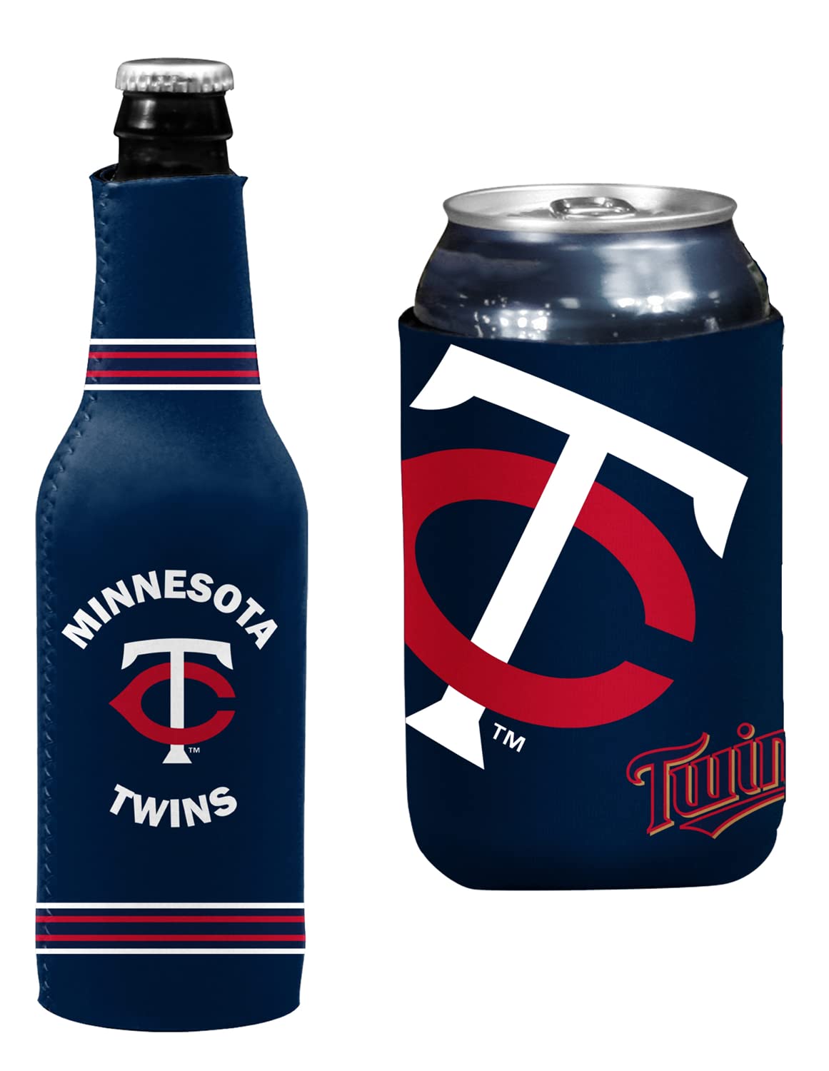 MLB Baseball Can & Bottle Holder Insulator Beverage Cooler