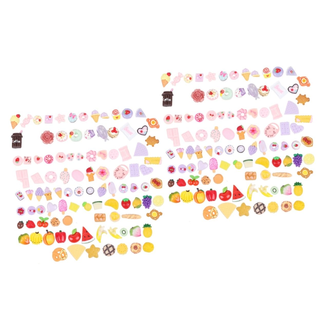 Accessoires Résine Simulation Alimentaire de Style Mixte pour Customiser vos Albums Scrapbooking