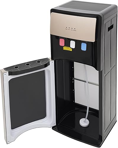 Miniatura 7 de Dispensador de enfriador de agua 3 en 1, dispensador de agua de pie de carga inferior para botellas de 5 galones, dispensador de agua fría y champán