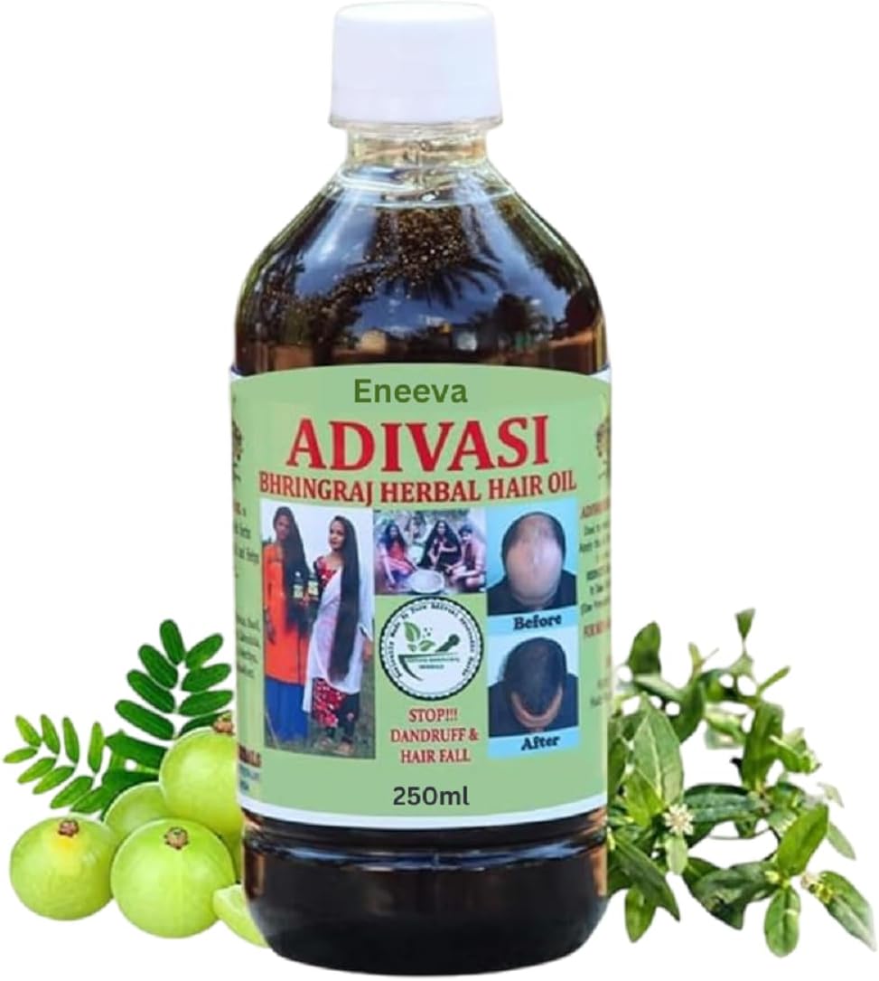 DR. SOFFI - ADIVASI BHRINGRAJ HERBALS Hair Oil, 250ml 100% Natural