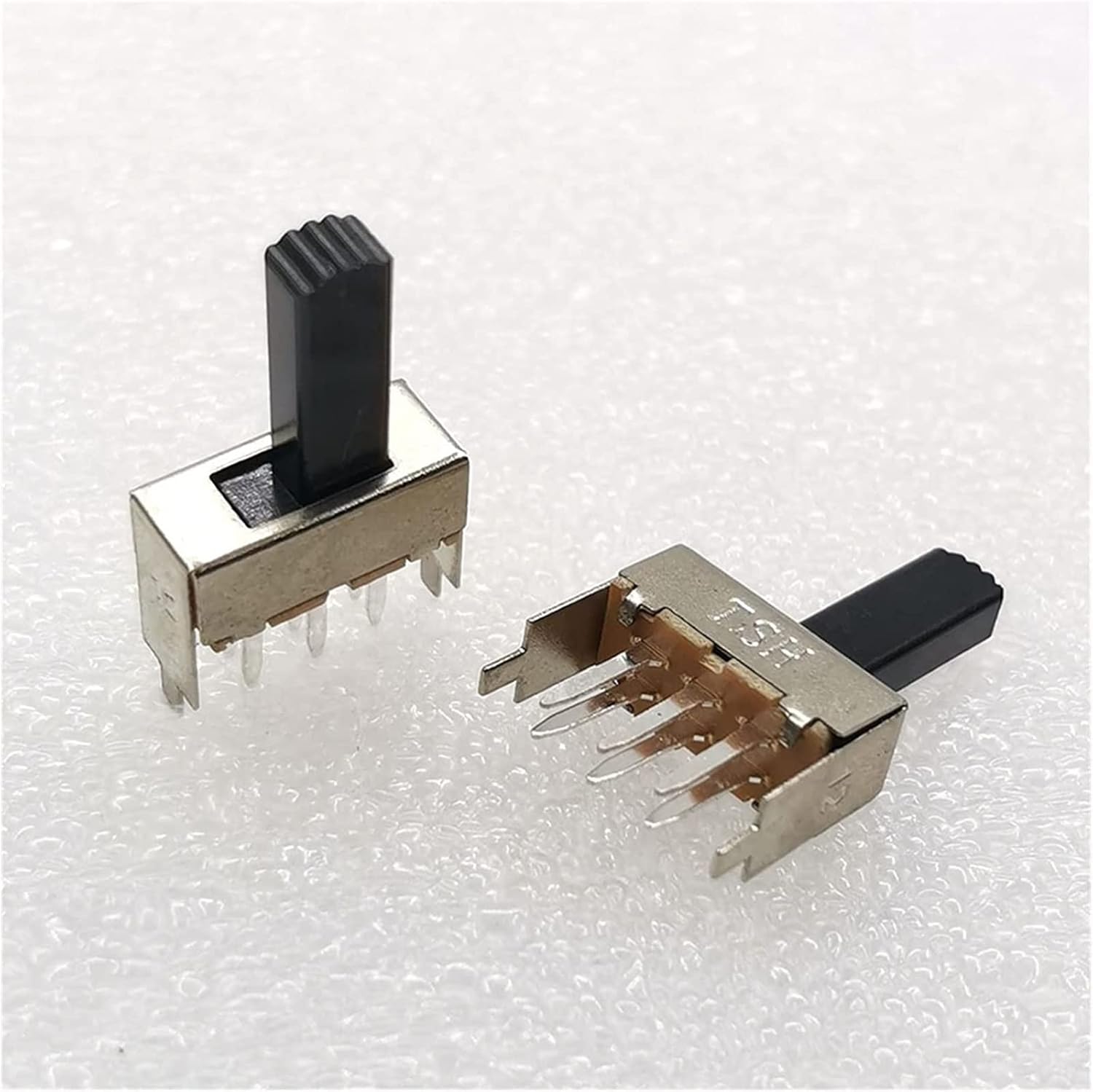 Slide Switch 100pcs On-Off Micro Mini Slide Switch 6pin 2P2T Toggle Sliding Power Switch 6 feet 2 Gears Handle Length 15MM