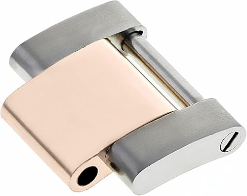 Ewatchparts Oyster 18K - Correa de reloj de dos tonos compatible con Rolex Datejust 2 de 1.614 in 116301, 116331 oro real