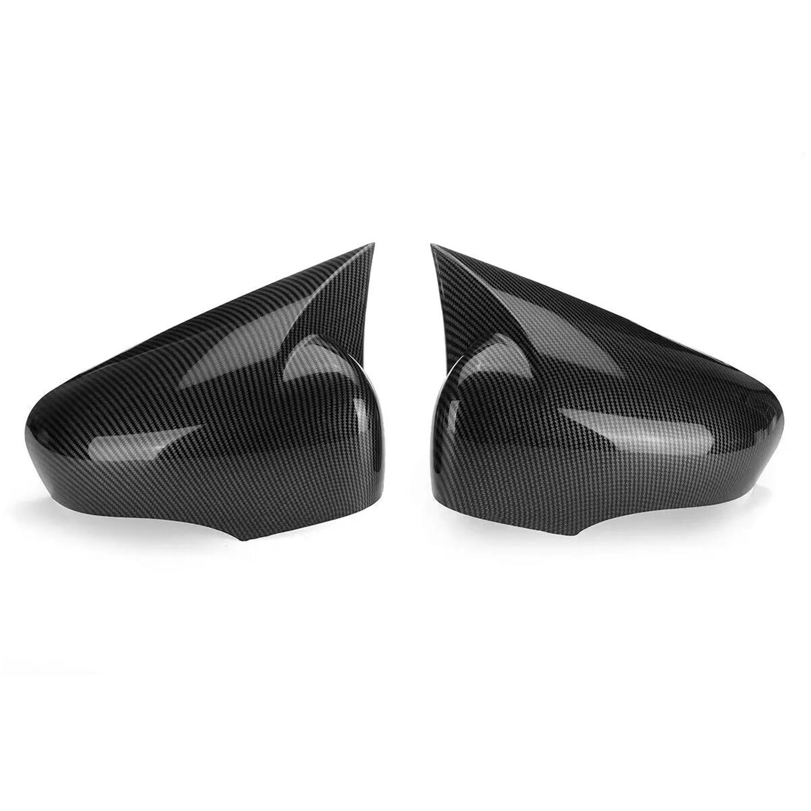 Car Rearview Side Mirror Cover Wing Cap Sticker for Renault for Clio 4 MK4 for Captur for Zoe 2012-2019(Carbon)