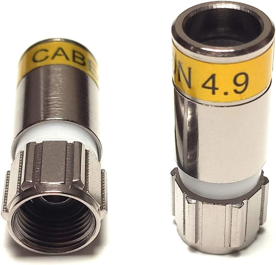 CabelconF-56-CX3 Compression Connectors 4.9, Pack of 50