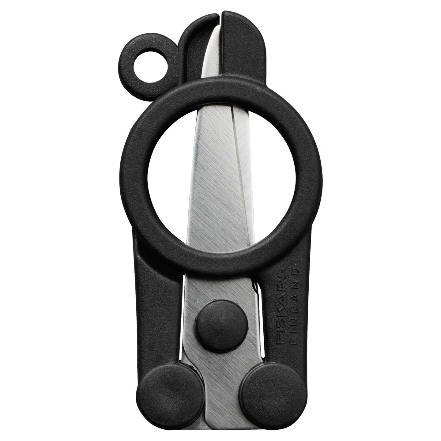Fiskars ReNew folding travel scissors, length: 11 cm, recycled stainless steel/recycled plastic, functional shape, black, 1075352 - Image 3
