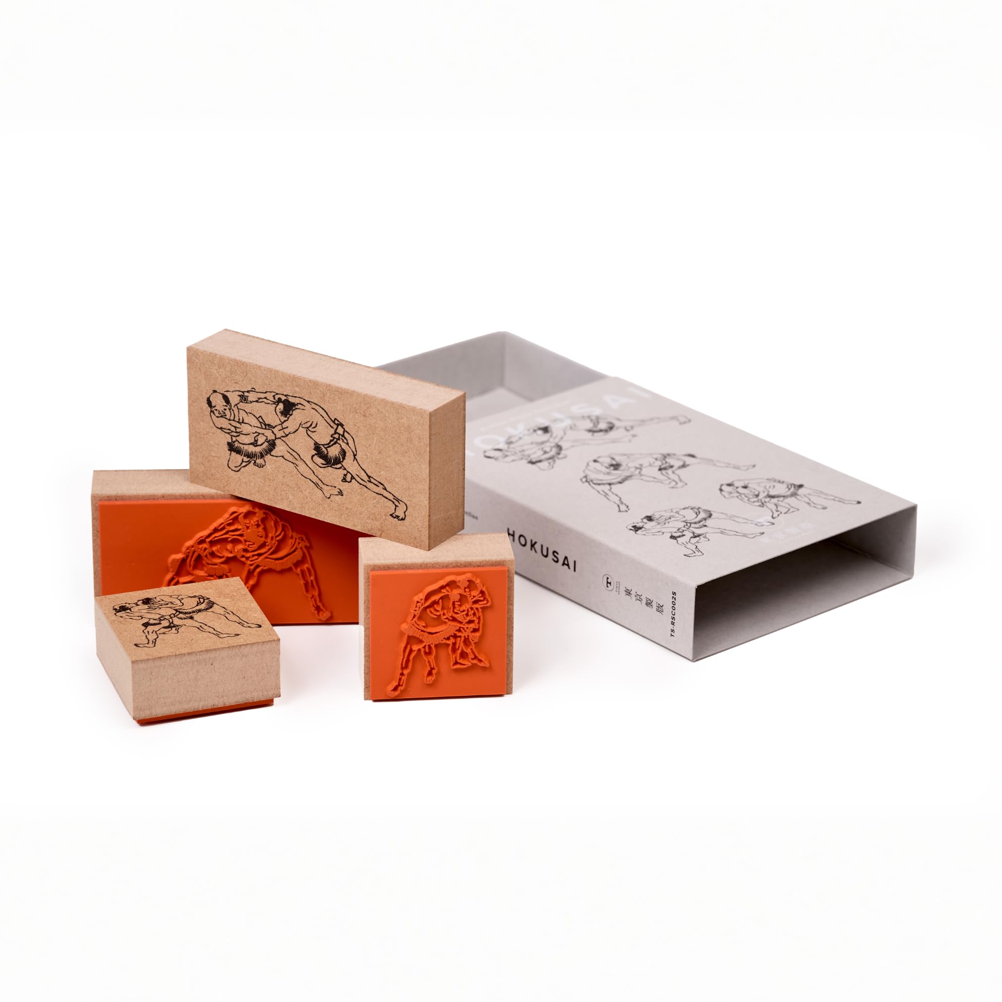 Amazon.co.jp: Rubber Stamp Collection HOKUSAI 相撲セット : 文房具