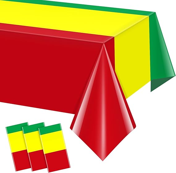 3Pcs Black History Month Plastic Tablecloths, Disposable